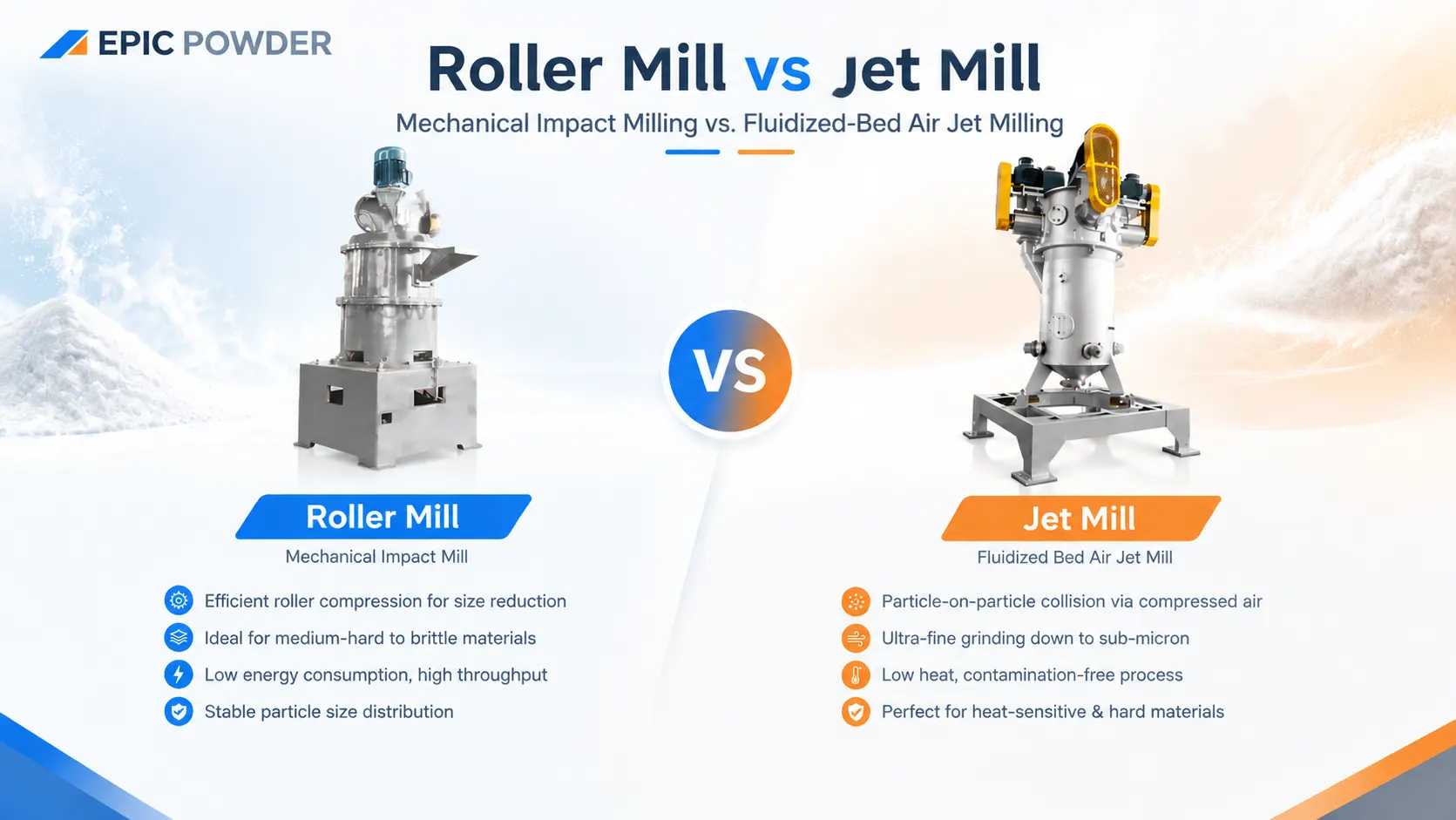 roller mill vs jet mill